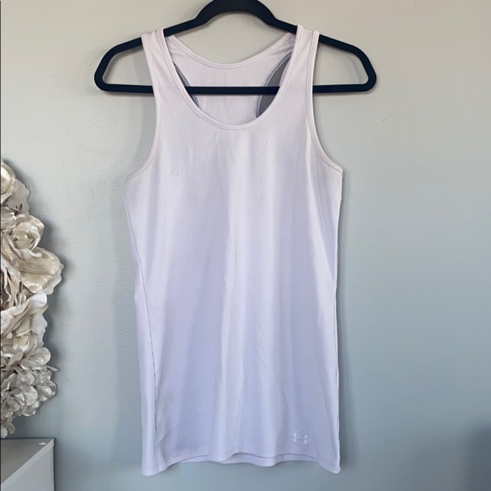 White Under Armour workout tank